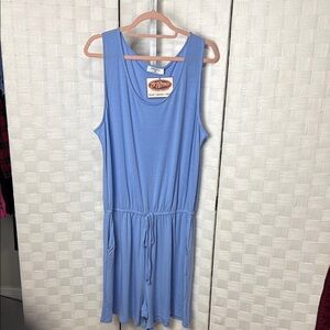 NWT‎ Zenana Blue Sleeveless Romper